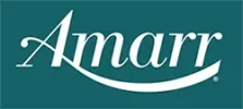Amarr logo with white, cursive lettering on a teal background, representing freight brokerage expertise.